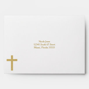 Gold Cross Envelope