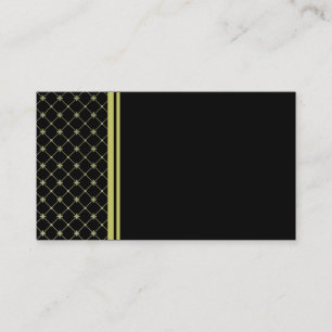 Gold Crosses on Black Business Card Template