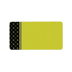 Gold Crosses Pattern Blank Address Label