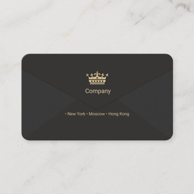 Gold Crown Business Card (Front)