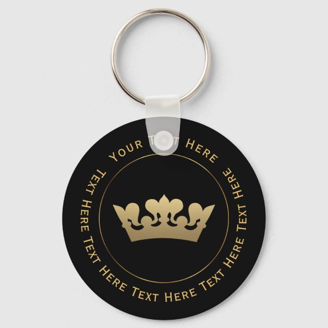 Gold Crown Keychain (Front)