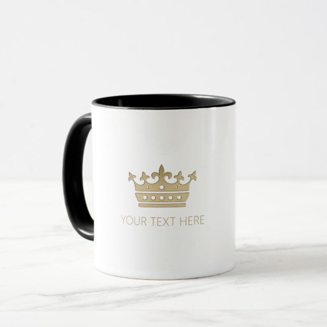 Gold Crown Mug (Front Left)