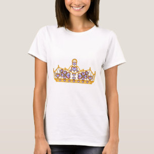 gold crown of heart diamonds T-Shirt