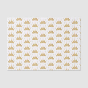 Gold Crown Pattern Tissue Paper