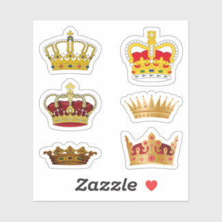 Gold Crown Stickers