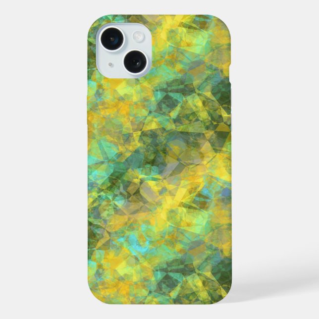 Gold Crumpled Texture iPhone Case (Back)