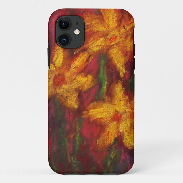 Gold Daffodils in Pink iPhone 5 Case (Back)