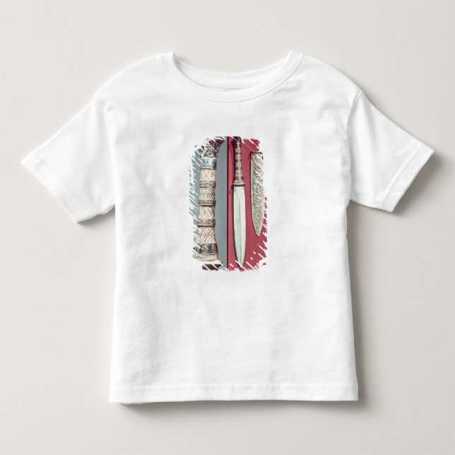 Gold dagger and sheath, Tutankhamun treasure, c.13 Toddler T-Shirt (Front)
