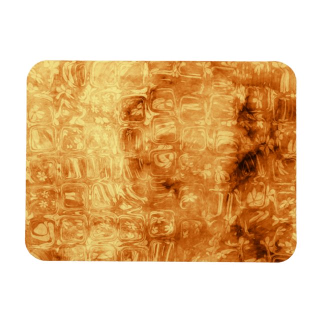Gold Daisy Reflections Magnet (Horizontal)