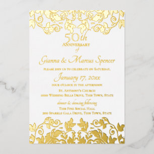 Gold Damask 50th Anniversary