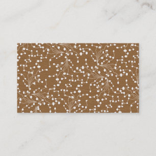 Gold Damask Business Card