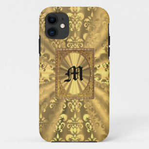 Gold damask Case-Mate iPhone case