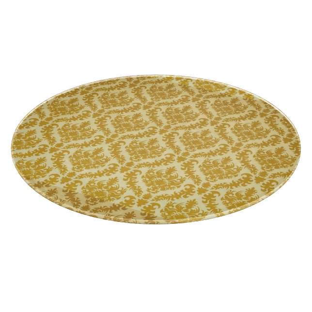 Gold damask cutting board (Corner)