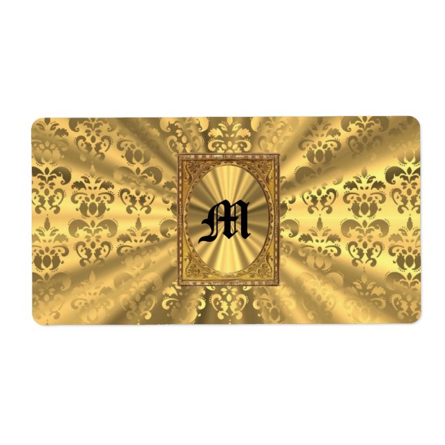 Gold damask monogram (Front)