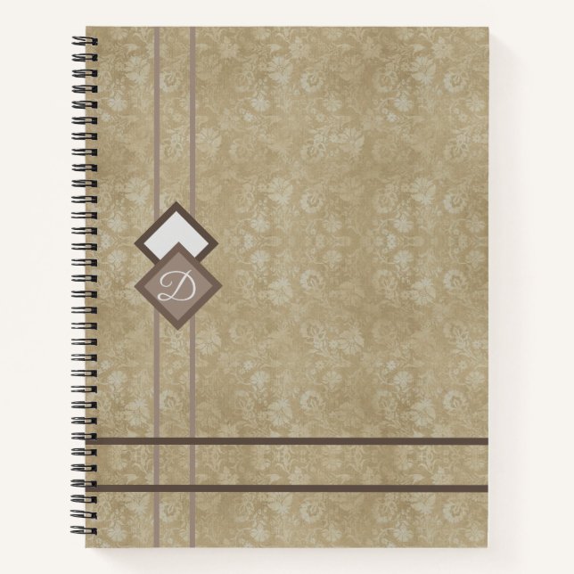 Gold damask notebook (Front)