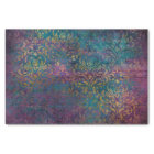Gold Damask Purple Pink Teal Decoupage