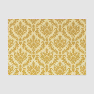 Gold damask tissue paper