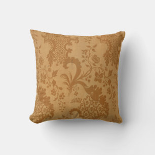 Gold Damask Vintage Elegant Cushion