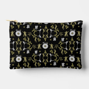 Gold Dancer Patterned Home Decor Accessory Pouch