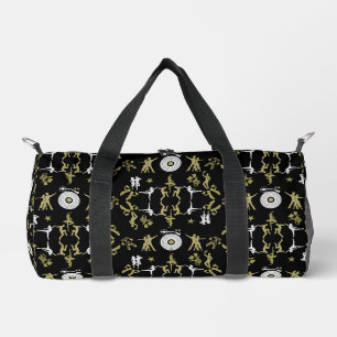 Gold Dancer Patterned Home Decor Duffle Bag