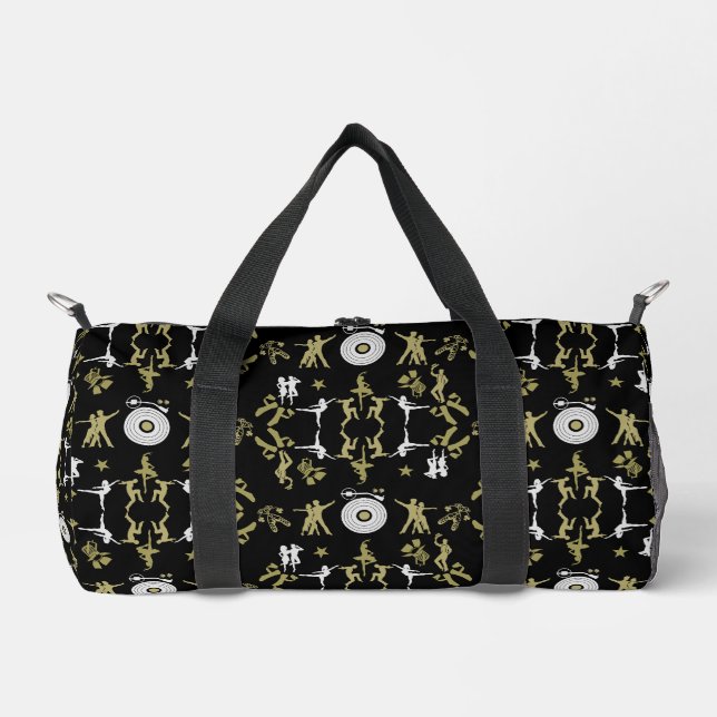 Gold Dancer Patterned Home Decor Duffle Bag (Front)