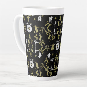 Gold Dancer Patterned Home Decor Latte Mug
