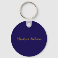 Gold & Dark Blue Color Professional Plain Own Name