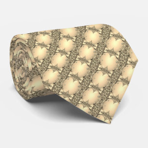 Gold Decorative Holiday Neck Tie