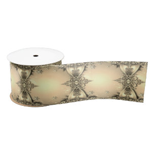 Gold Decorative Holiday Satin Ribbon