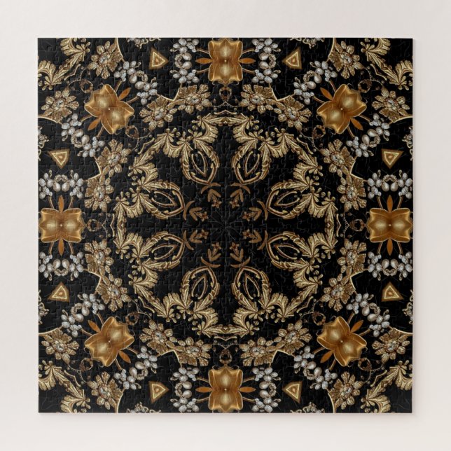 Gold Decorative Jigsaw Puzzle (Vertical)