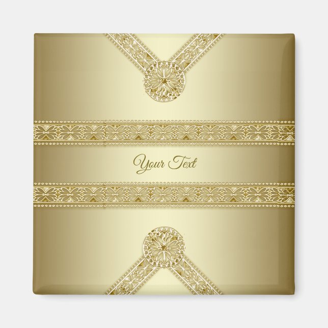 Gold Decorative Magnet (Front)