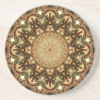 Gold Decorative Sandstone Coaster