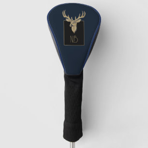 Gold Deer Head Golf Head Cover