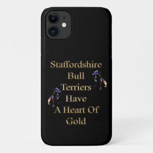 Gold Design Staffordshire Bull Terrier, Case-Mate iPhone Case