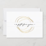 Gold Designer Scribble Gift Certificate<br><div class="desc">Coordinates with the Minimal and Modern Designer Scribble Logo in Gold Business Card Template by 1201AM. A hand-drawn, faux gold scribble in a circular pattern becomes an unconventional, yet modern and abstract logo on this unique gift certificate template. Just personalise the backside with your own info. These gift certificates are...</div>
