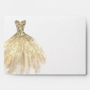 Gold Diamond Dress Envelope
