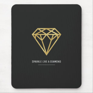 Gold Diamond Mouse Pad