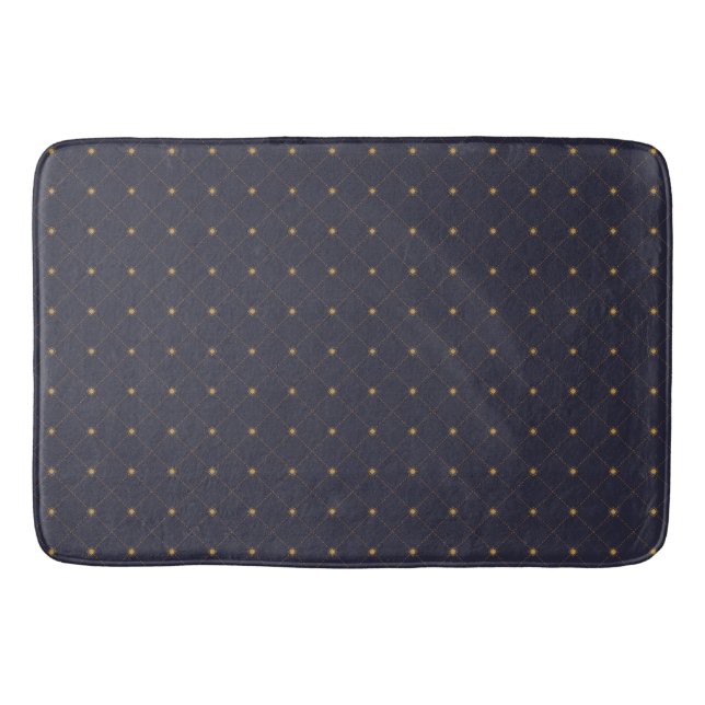 Gold Diamond Pattern Bath Mat (Front)