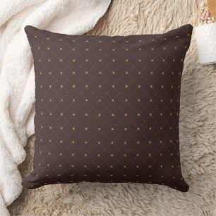 Gold Diamond Pattern Cushion