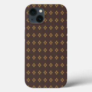 Gold Diamond Pattern iPhone 13 Case