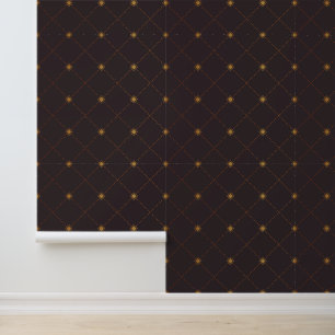 Gold Diamond Pattern Wallpaper
