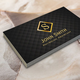 Gold Diamond Physician Assistant Business Card
