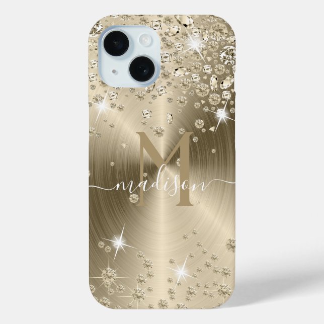  Gold Diamonds - Personalised Case-Mate iPhone Case (Back)