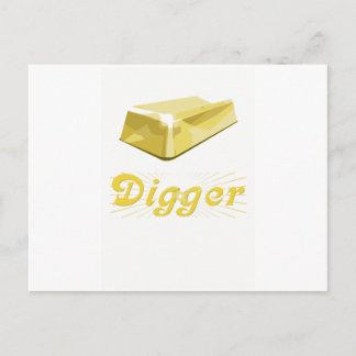 Gold Digger Postcard