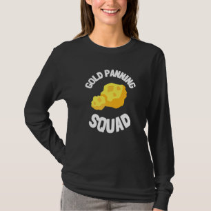 Gold Digging And Gold Panning Gold Nugget Heartbea T-Shirt