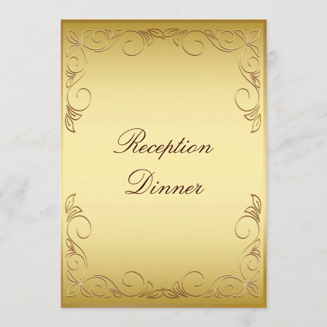 Gold Dinner Menu (Front)