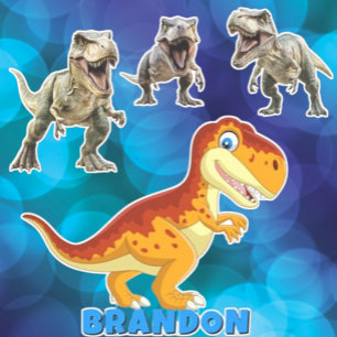  Gold Dinosaur Personalized Name