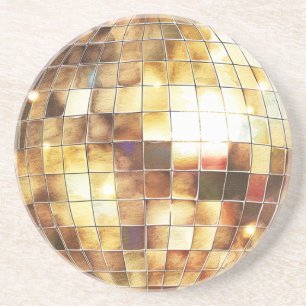 Gold Disco Ball Coaster