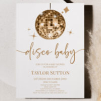 Gold Disco Ball Disco Baby Shower