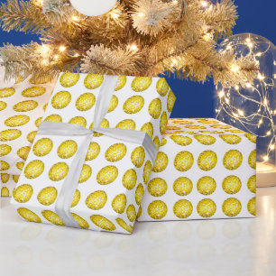 Gold Disco Ball Pattern  Wrapping Paper